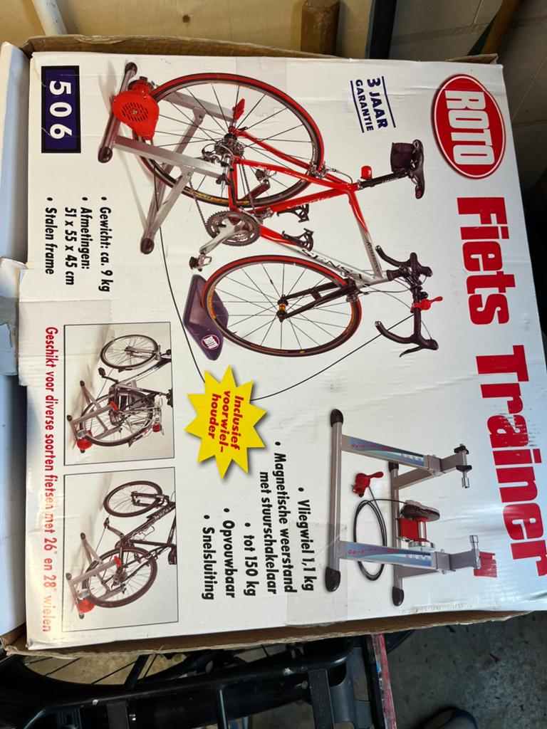 Fiets trainer, Ophalen, Zo goed als nieuw