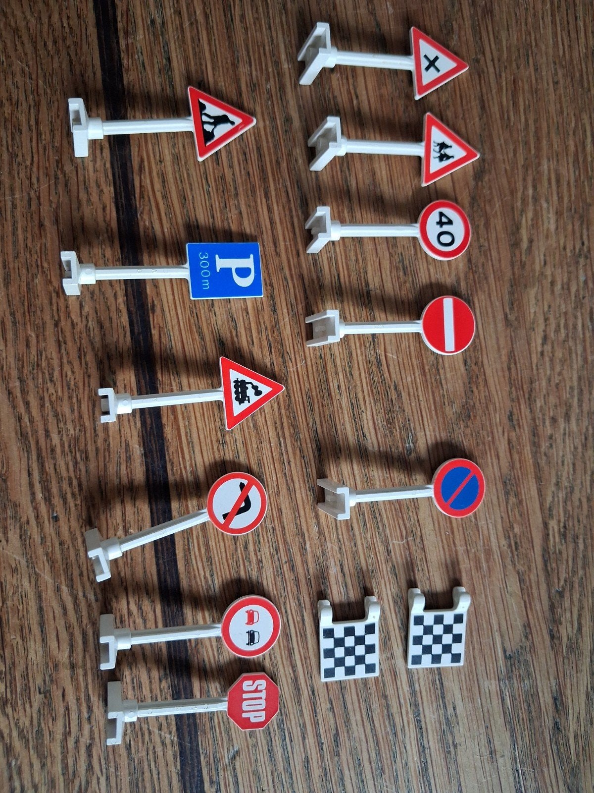 Vintage Lego verkeersborden set vintage borden city, Ophalen of Verzenden, Gebruikt, Jongen of Meisje
