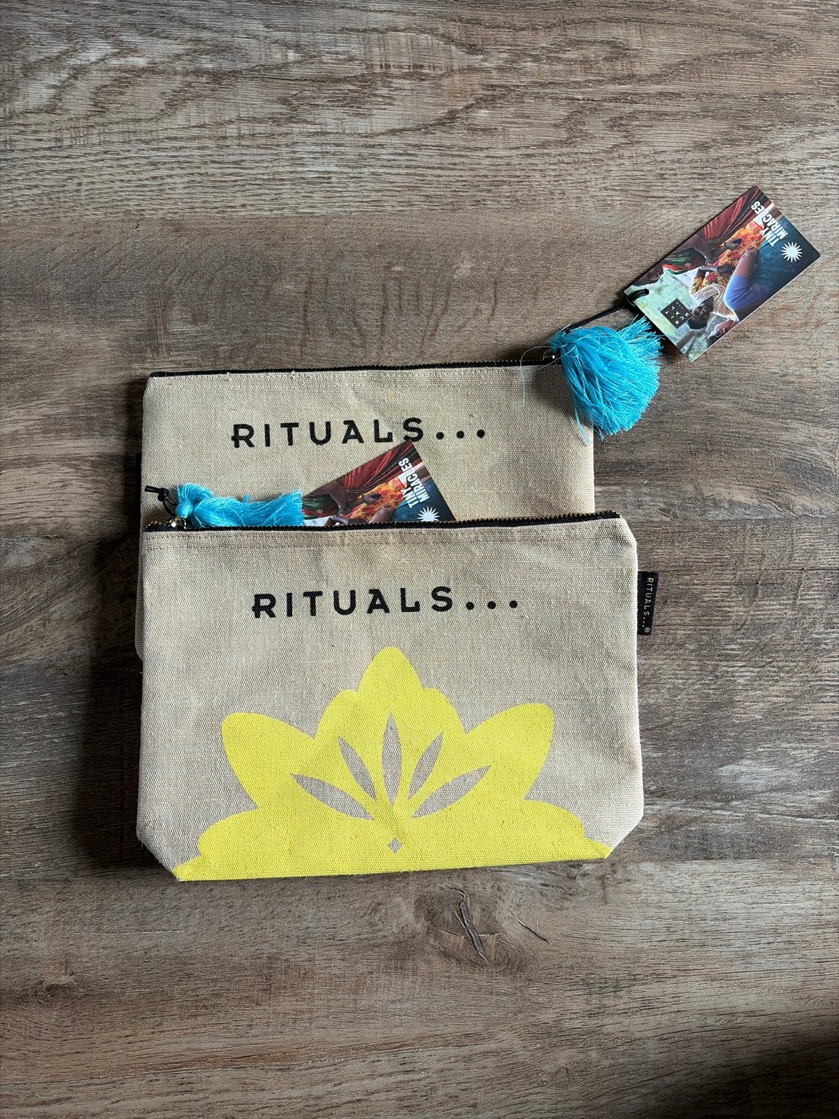 Rituals toilettas/clutch - Nieuw met label, Ophalen of Verzenden, Nieuw, Beige, Avondtasje