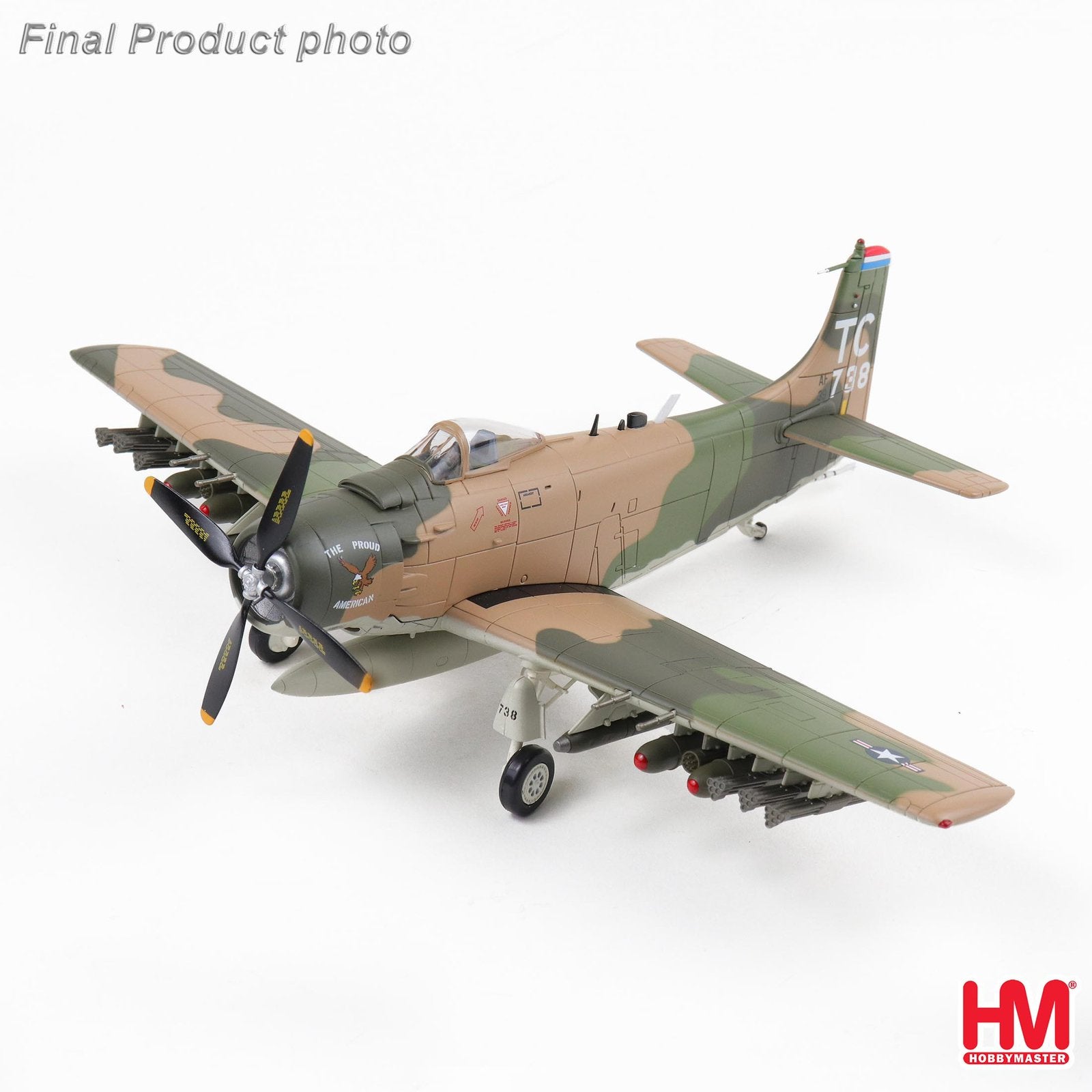 Hobby Master HA2922 | Douglas A-1H Skyraider, Ophalen, Schaalmodel, Nieuw, Pilot Station