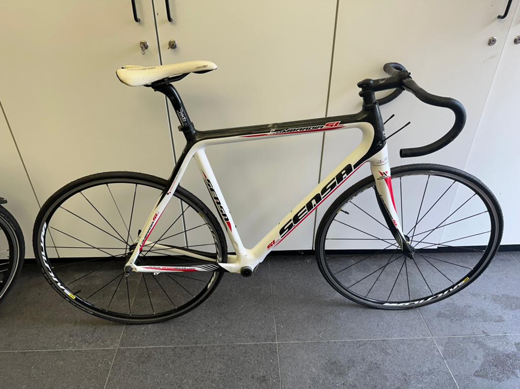 Sensa lombardia carbon racefiets SCHADE, Ophalen, Frame, Zo goed als nieuw, Racefiets