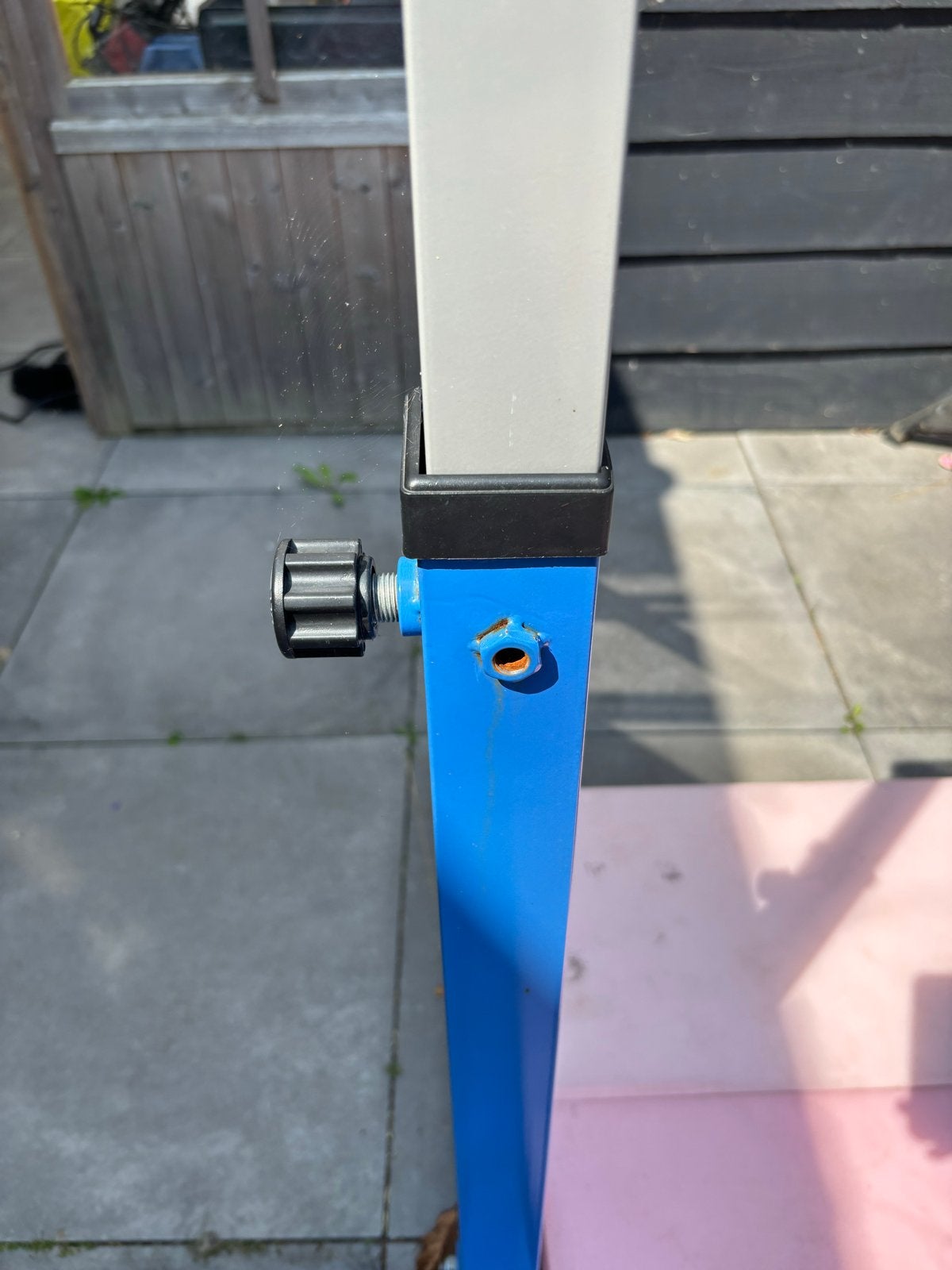 Verstelbare Turnrek / Rekstok voor Thuisgebruik, Ophalen, Gebruikt, Blauw, Materiaal