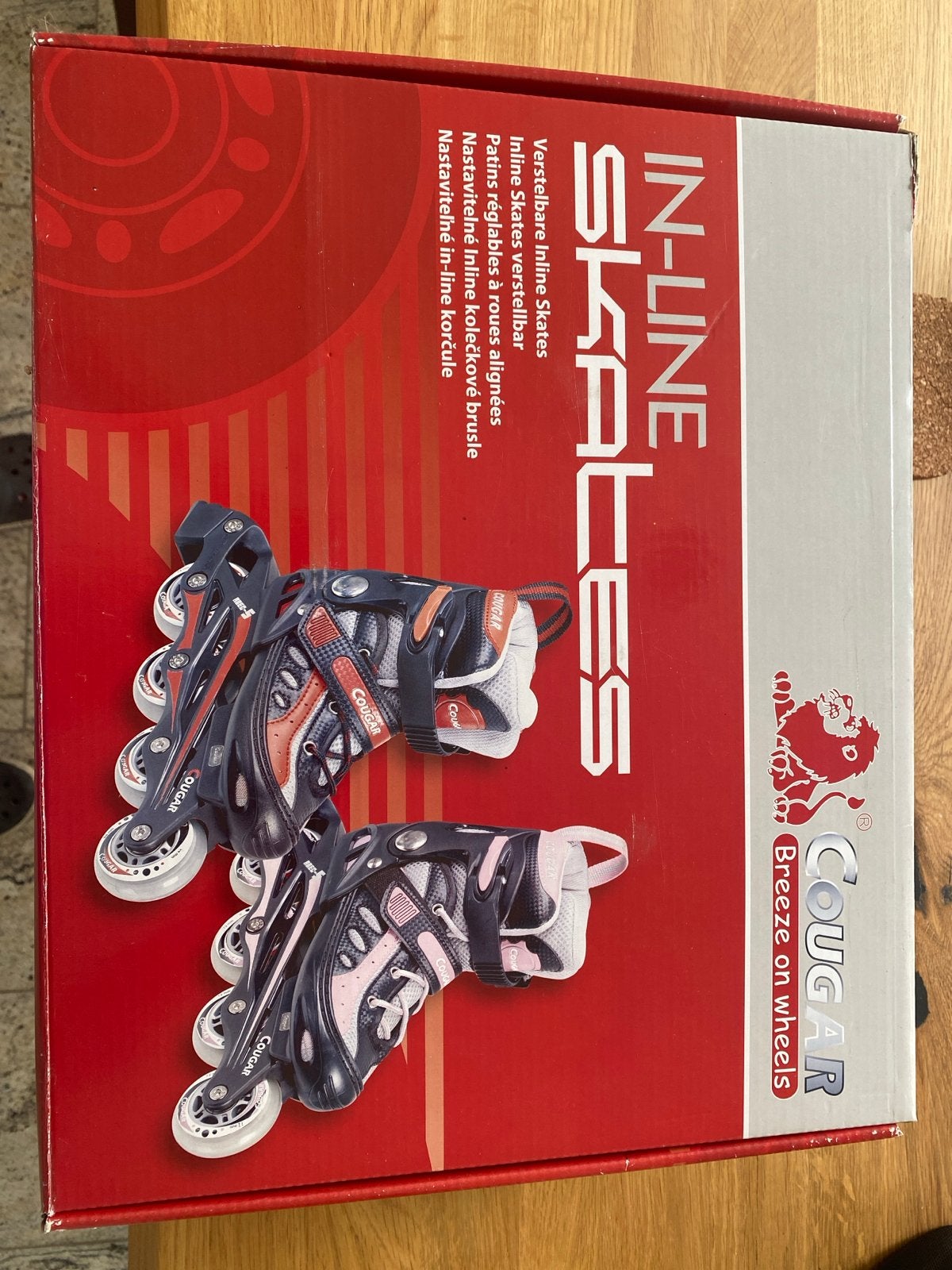 Verstelbare Cougar In-line Skates Maat 32-35, Ophalen of Verzenden, Verstelbaar, Nieuw, Kinderen