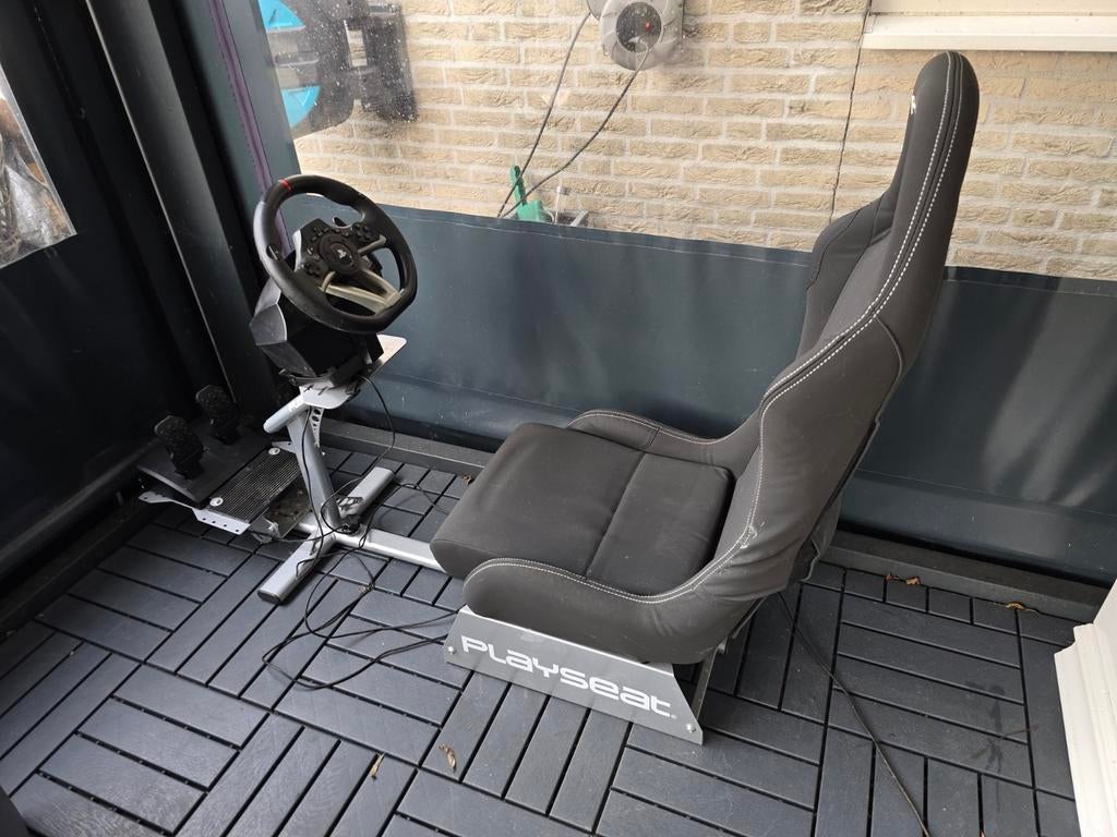 Playseat met PlayStation stuur en pedalen, Ophalen, Gebruikt, 1 speler, Racen en Vliegen