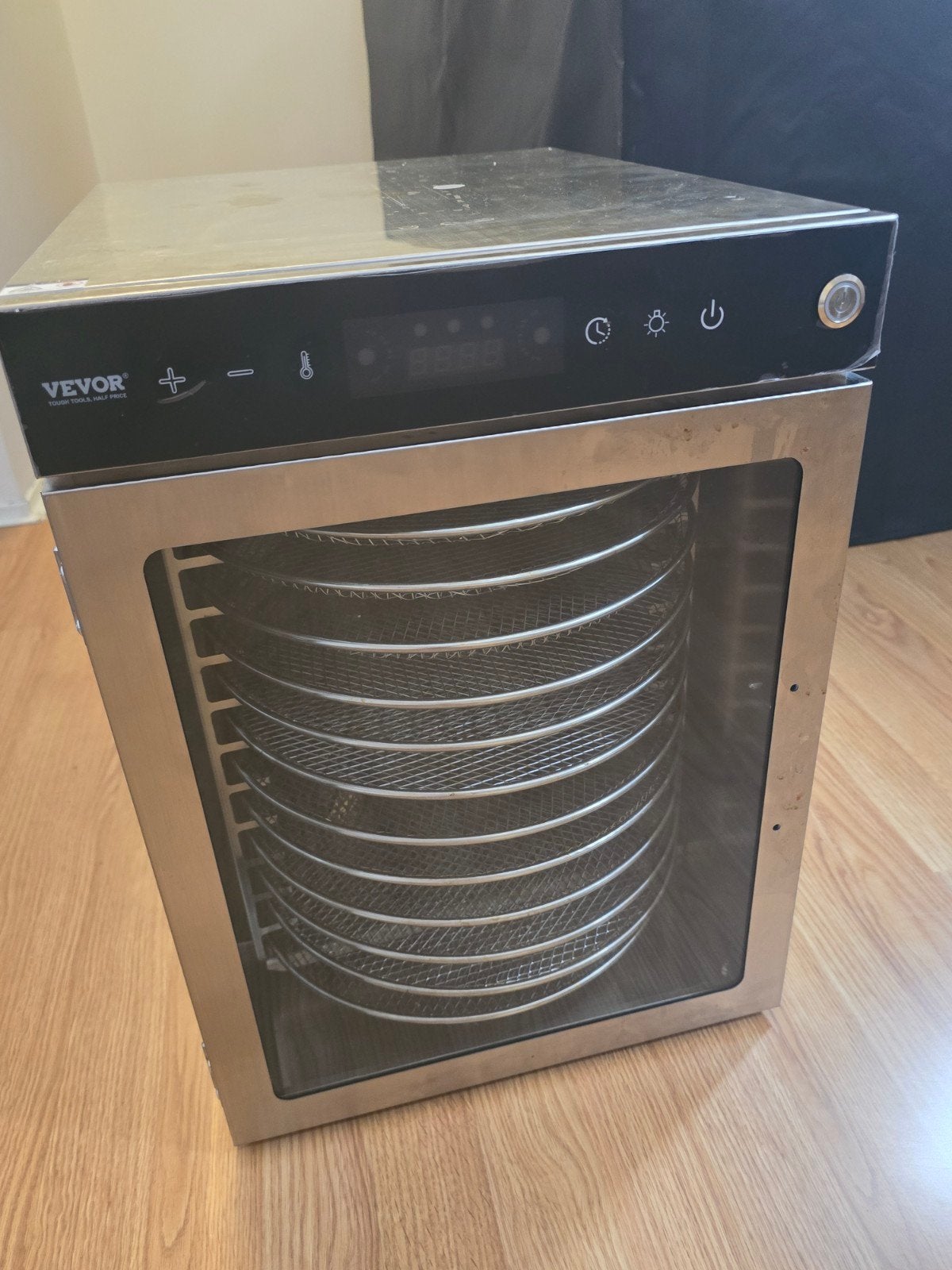 Vevor Fruitdroger met 12 draaibare trays, Ophalen of Verzenden, Zo goed als nieuw