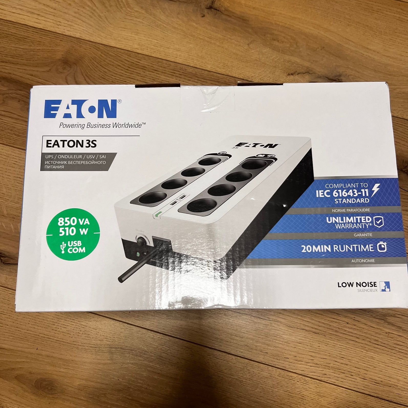 Eaton 3S 850VA / 510W UPS – Nieuw,, Ophalen of Verzenden, Nieuw