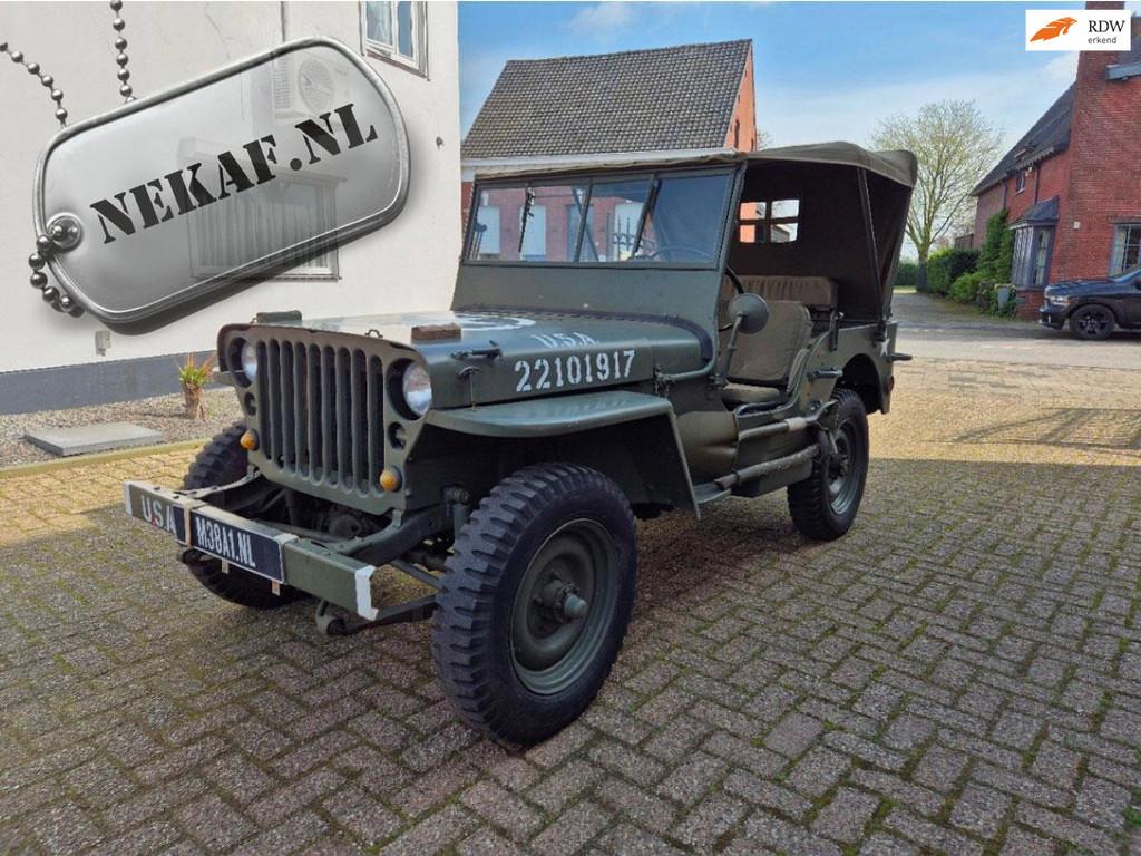 Jeep Willys Hotchkiss M201 Gerestaureerd, Auto's, Jeep, Trekhaak, Origineel Nederlands, Handgeschakeld