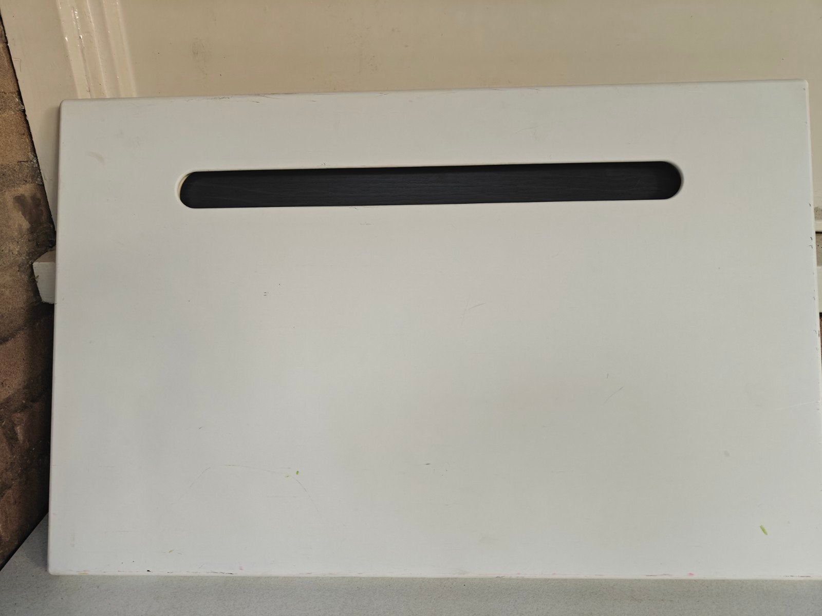 IKEA Bestå ladefront wit met bruine ingelegde greep, Ophalen of Verzenden, Gebruikt