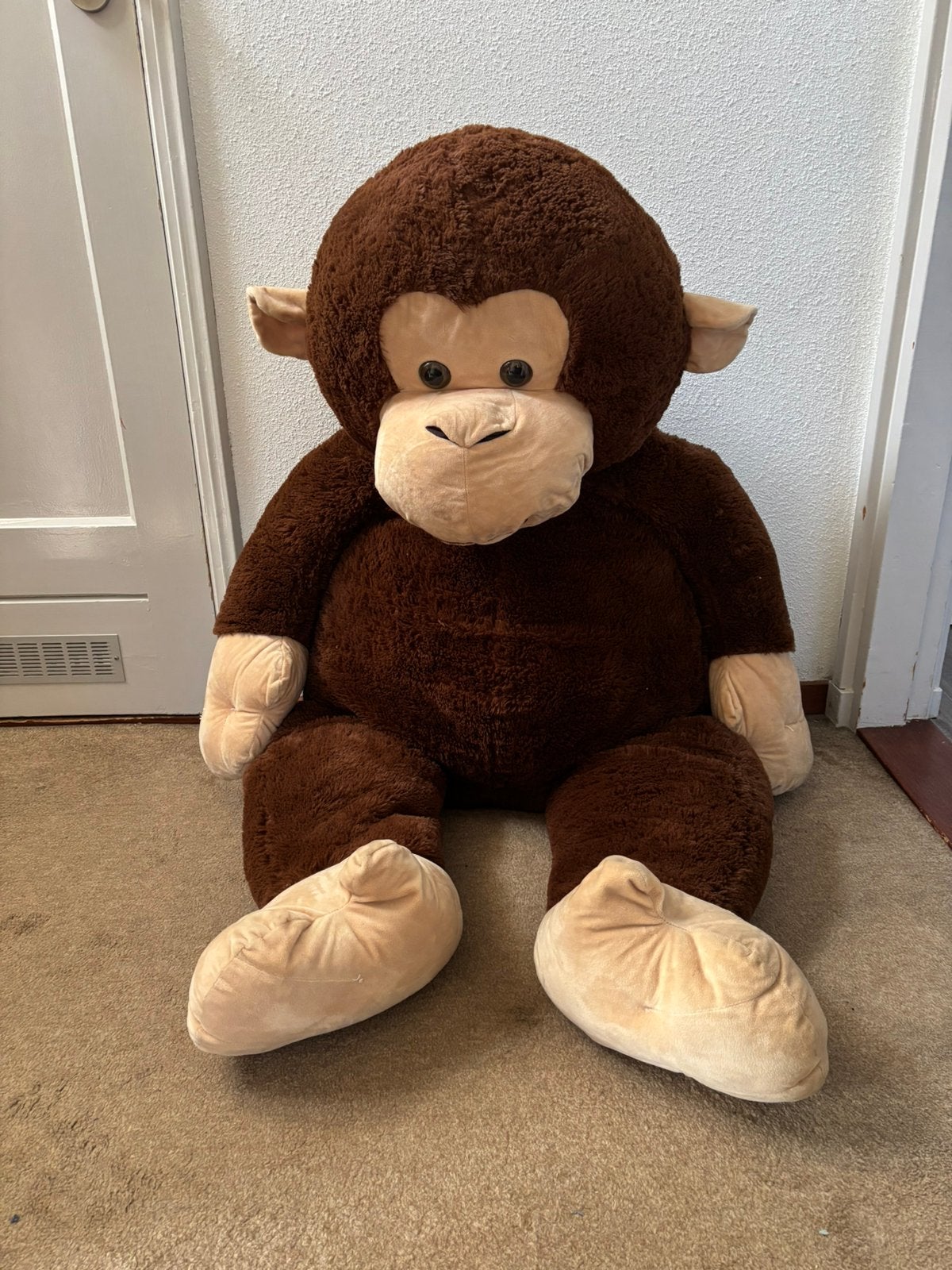 XXL knuffel aap, Ophalen, Overige karakters, Zo goed als nieuw, Groot (groter dan 80 cm)