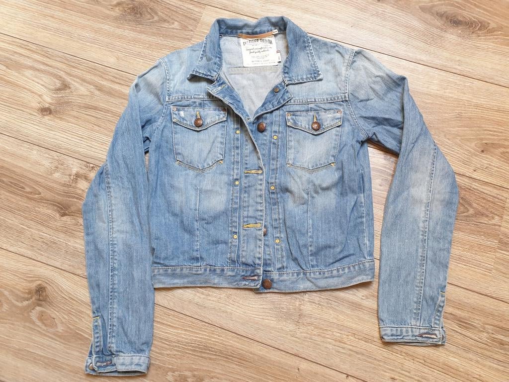 Tommy Hilfiger spijkerjasje maat S, Blauw, Ophalen of Verzenden, Zo goed als nieuw, Maat 36 (S)