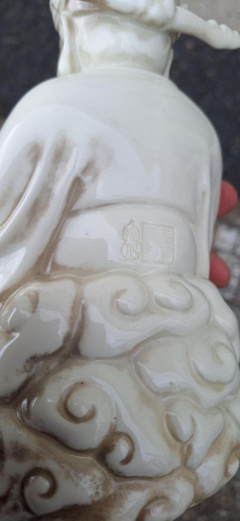 Antiek Chinees Dehua porseleinen beeld., Antiek en Kunst, Antiek | Porselein, Ophalen of Verzenden