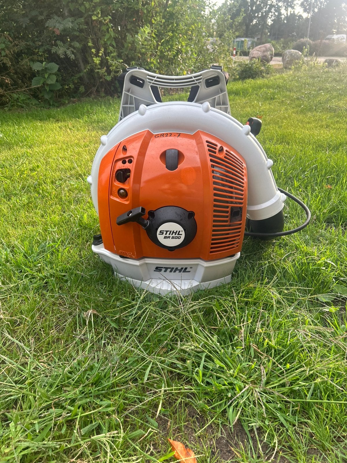 Stihl BR 500 ruggedragen bladblazer top staat!!, Ophalen of Verzenden, Zo goed als nieuw, Benzine