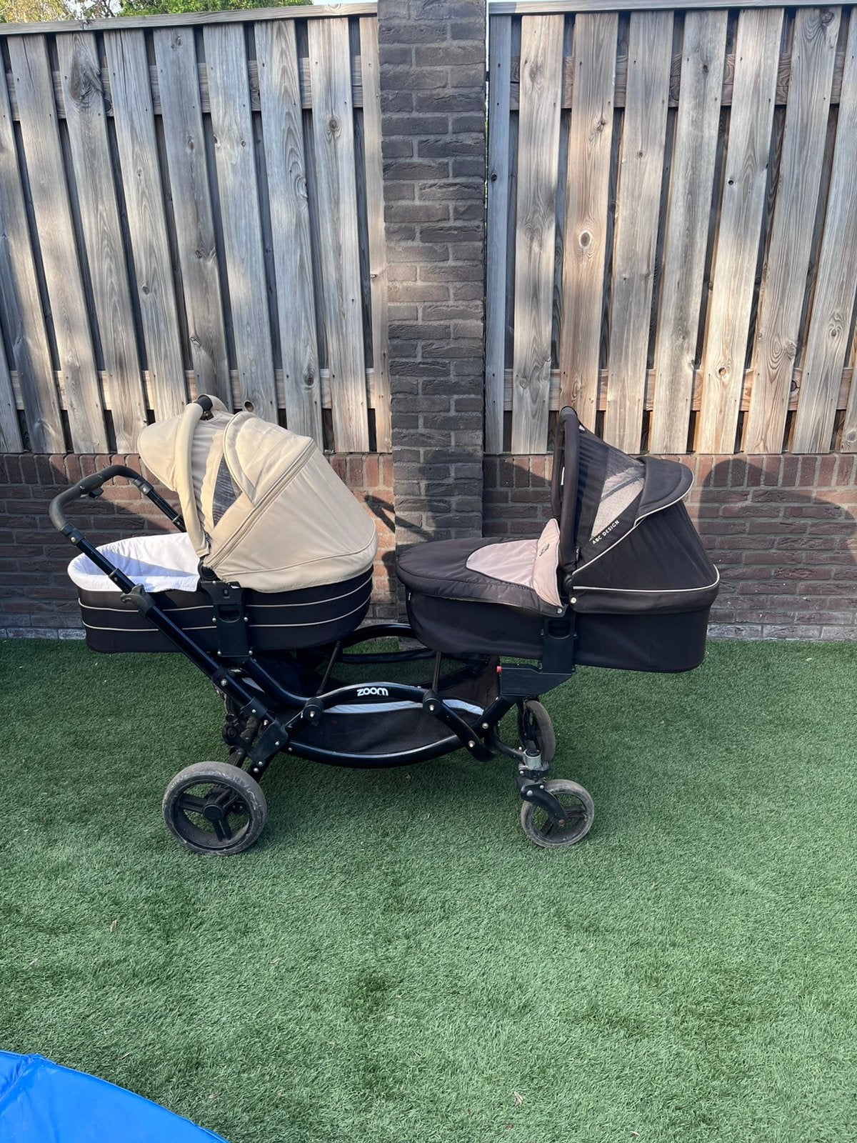 Duo kinderwagen achter elkaar, Ophalen, Zo goed als nieuw, Kinderwagen of Buggy