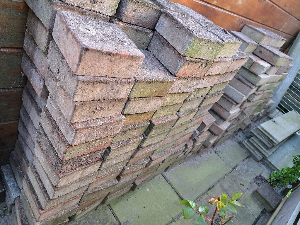 Tuinklinkers, Tuin en Terras, Ophalen, Gebruikt, Klinkers, Minder dan 5 m²