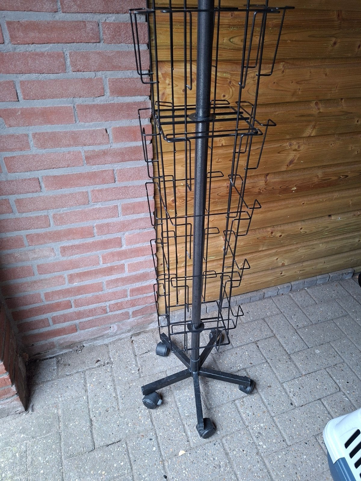 Kaartenrek, Huis en Inrichting, Ophalen, Gebruikt, Zwart, Metaal