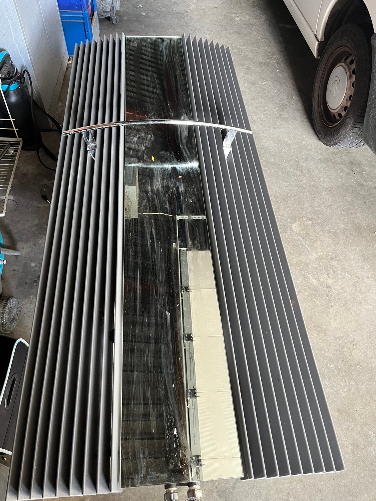 Designradiator met spiegel en handdoek beugel, Ophalen, Radiator, Zo goed als nieuw, 60 tot 150 cm