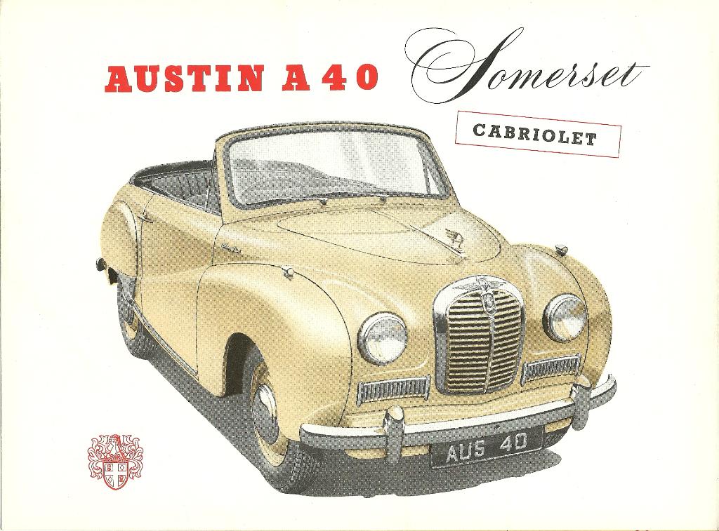 Austin A40 cabriolet folder, Ophalen of Verzenden, Zo goed als nieuw, Overige merken