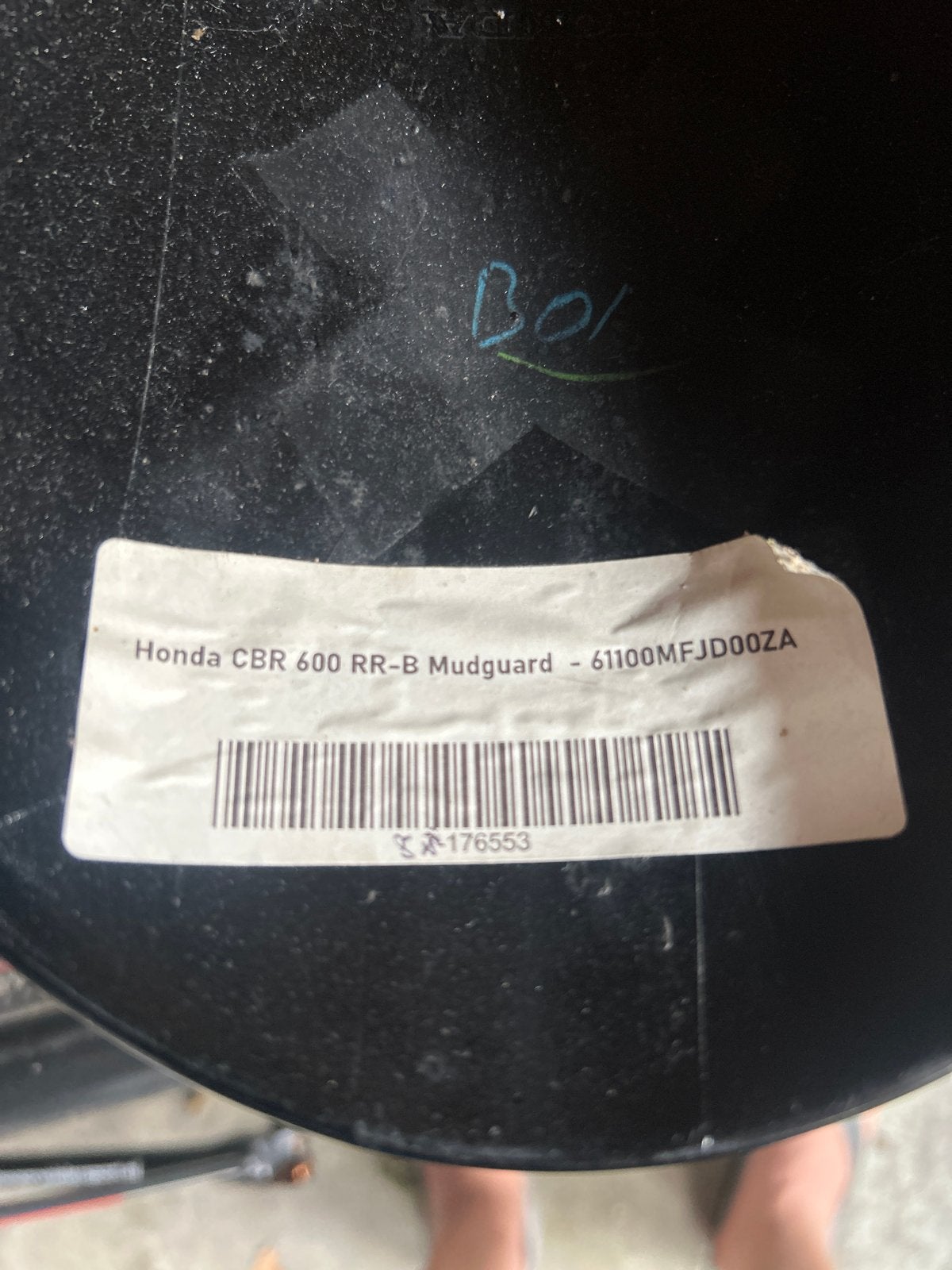 Honda CBR 600 RR-B Spatbord (Mudguard) - 61100MFJD00ZA, Motoren, Onderdelen | Honda, Ophalen of Verzenden, Gebruikt