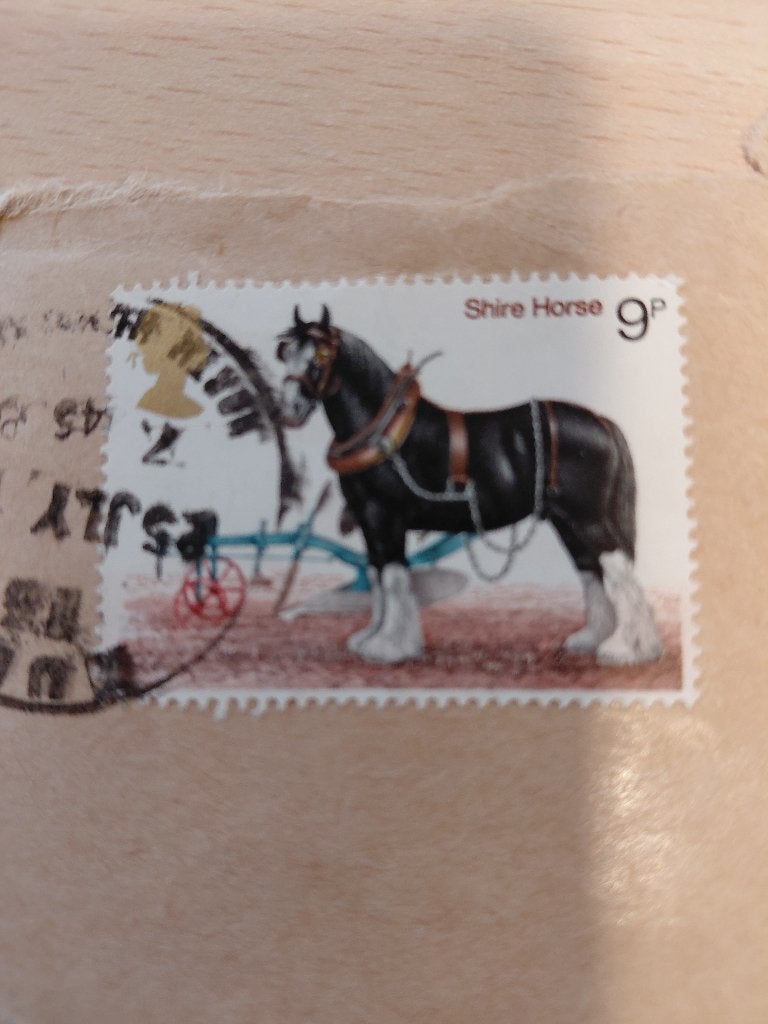 Engeland paard Shire horse, Verzenden, Gestempeld