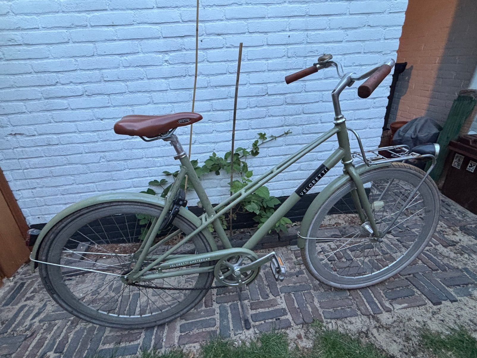 Veloretti caféracer desert moss, Terugtraprem, 56 cm of meer, Ophalen, Overige merken