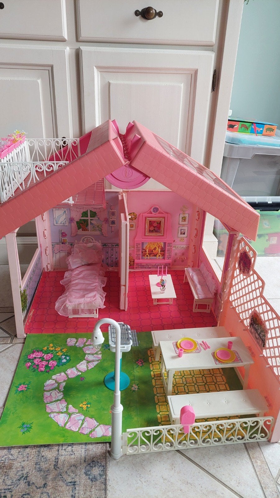 Vintage Barbie Dreamhouse Opvouwbaar - Compleet, Ophalen, Gebruikt