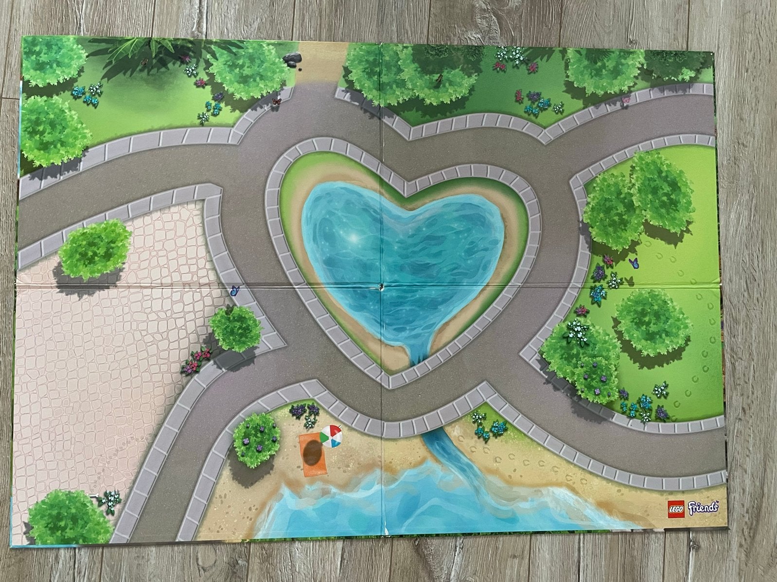Lego Friends opvouwbare grondplaat - speelmat, Ophalen of Verzenden, Zo goed als nieuw