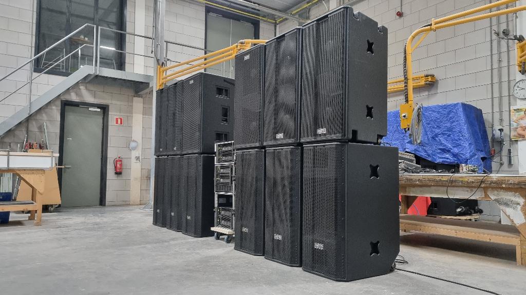 Master audio Grote geluid MD4 set MD-222 MD218 3K6 Amate, Zo goed als nieuw, Complete surroundset, 120 watt of meer, Ophalen