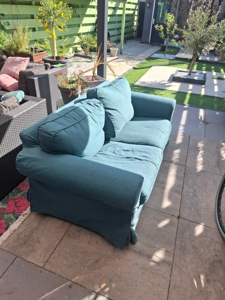 Gratis op te halen: IKEA Ektorp 2-zitsbank, Gebruikt, 150 tot 200 cm, Tweepersoons, 75 tot 100 cm