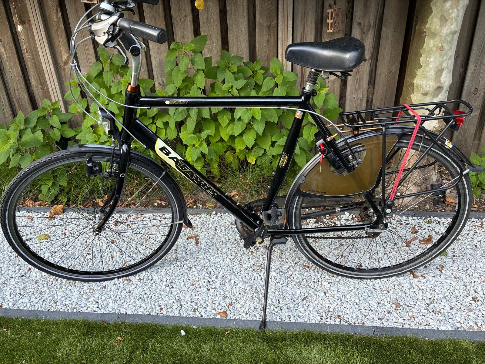 Batavus Sioux Herenfiets - Zwart, Gebruikt 58-59 cm, Ophalen, Gebruikt, Velgrem, Versnellingen