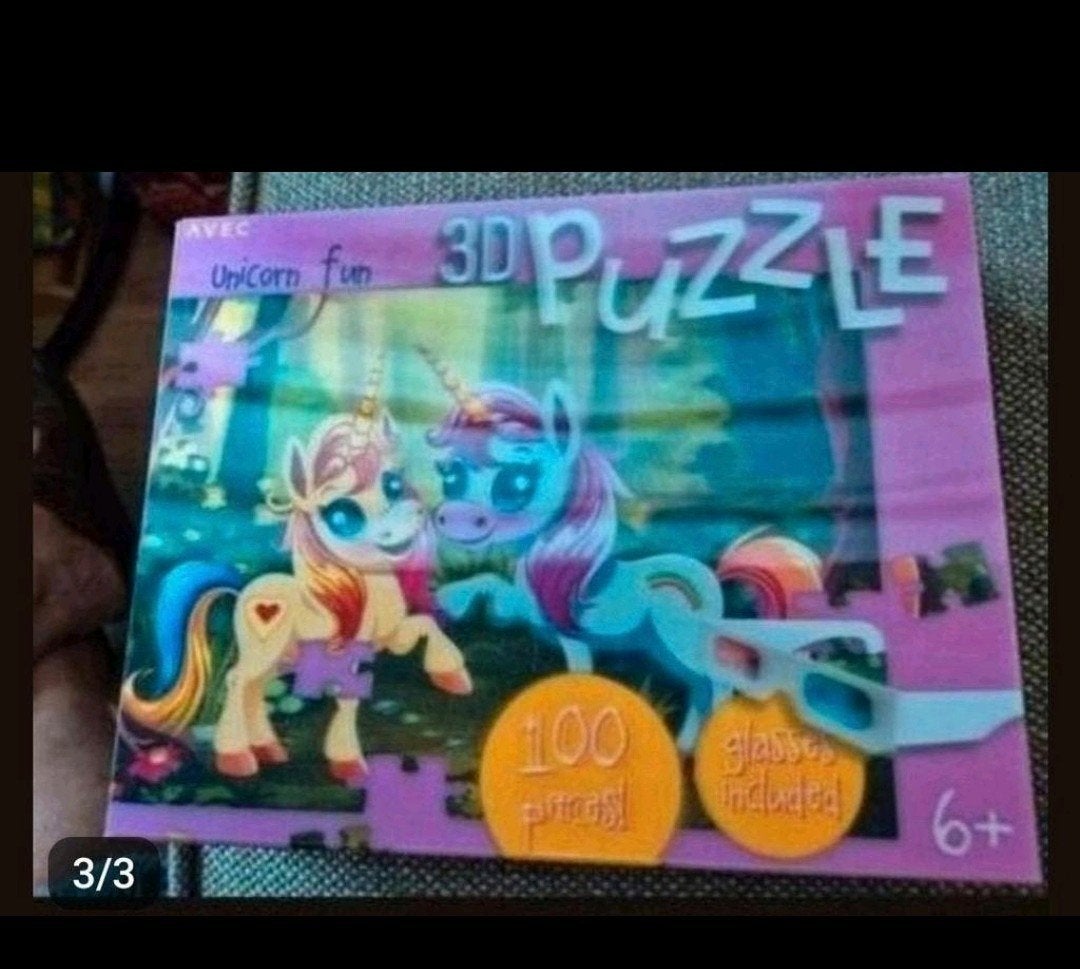 te koop nieuwe 3D puzzel unicorn fun 6+, Ophalen of Verzenden, Meer dan 50 stukjes, Nieuw, 6 jaar of ouder
