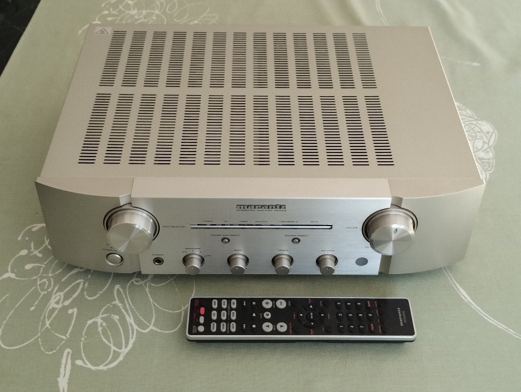 Marantz PM7003 versterker, Zo goed als nieuw, 60 tot 120 watt, Stereo, Ophalen