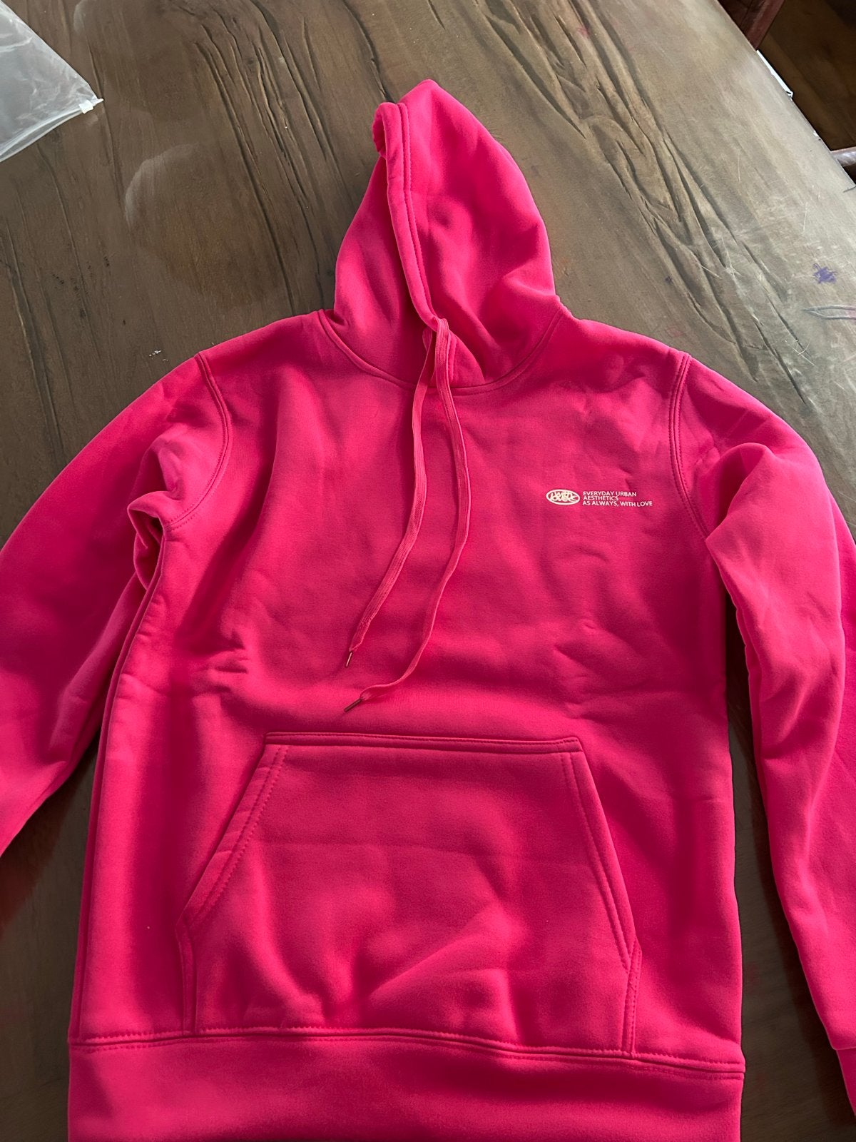 Roze hoodie met 'Withlove' op de rug. Maat S, Ophalen of Verzenden, Zo goed als nieuw, Maat 36 (S), Roze
