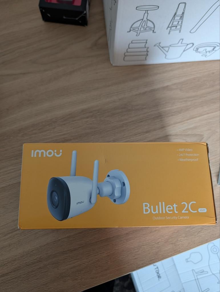 Imou Bullet 2C 4MP Outdoor Beveiligingscamera, Ophalen