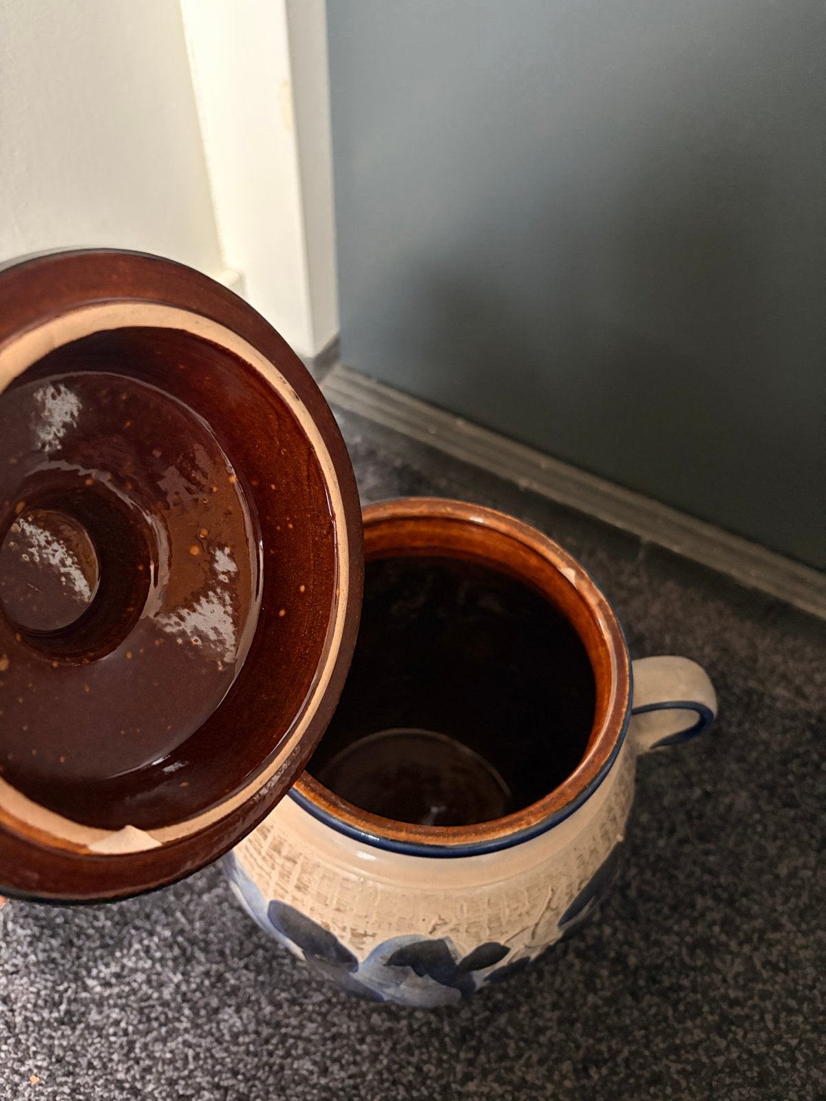 Vintage Scheurich Keramik Rumtopf - 2 Liter, Ophalen