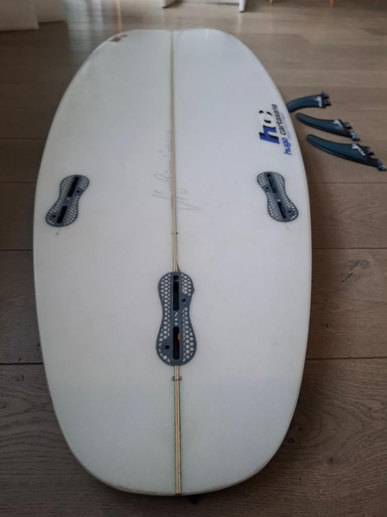 Hugo Cartaxana 5'5" Shortboard met FCS vinnen, Ophalen, Gebruikt, Shortboard, Met vinnen