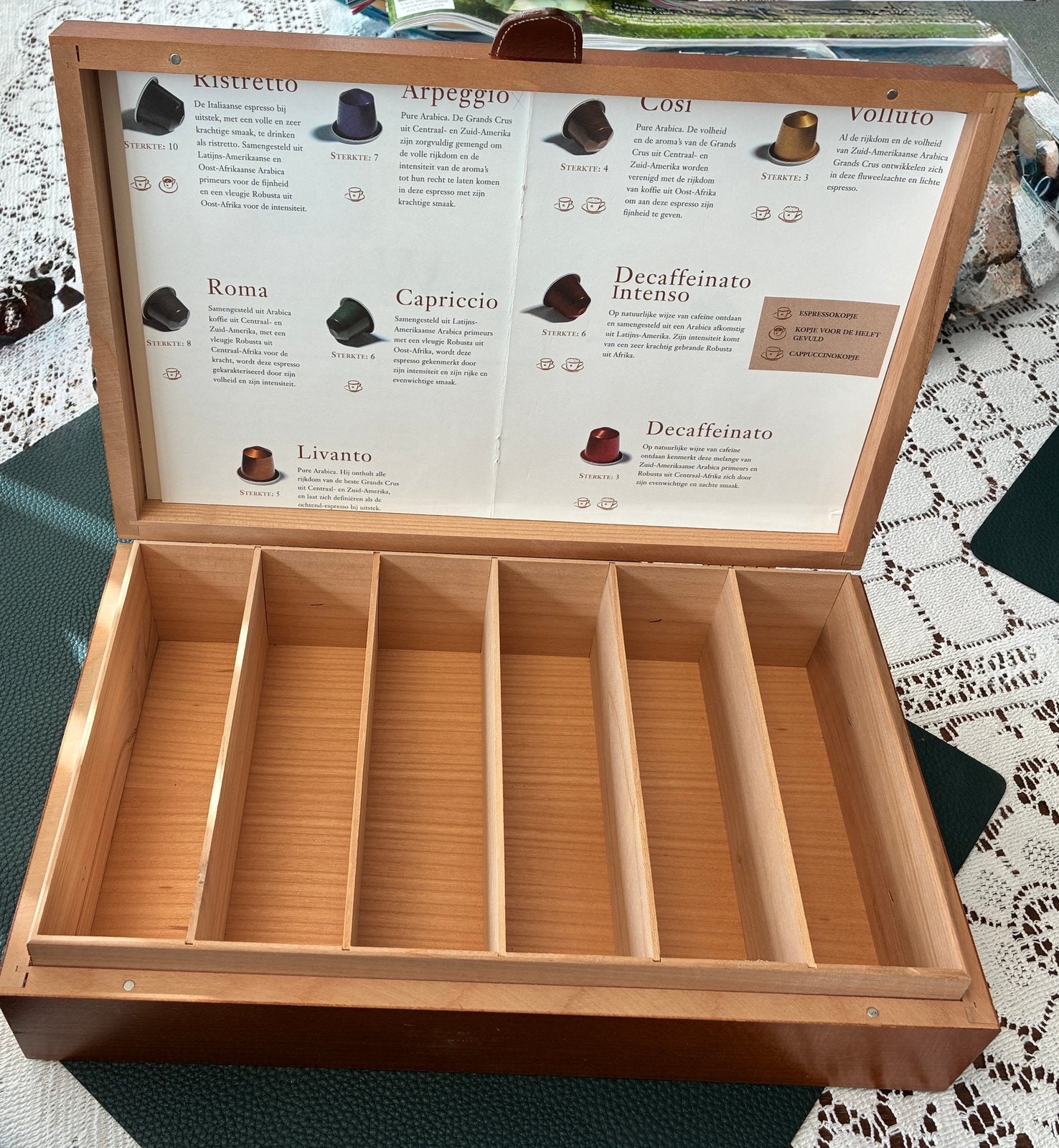 Houten doos voor Nespresso cups, Ophalen of Verzenden, Zo goed als nieuw