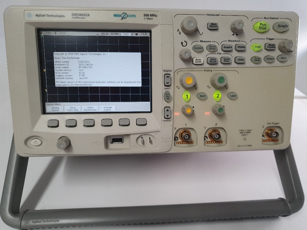 Keysight HP Agilent DSO6032A 2x300 MHz Oscilloscoop, Ophalen of Verzenden, Zo goed als nieuw, Overige meters