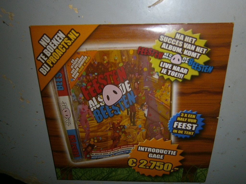 Feesten Als De Beesten. 2005. Promo Sampler Pop Feestmuziek, Ophalen, Eerste persing, Zo goed als nieuw, Pop