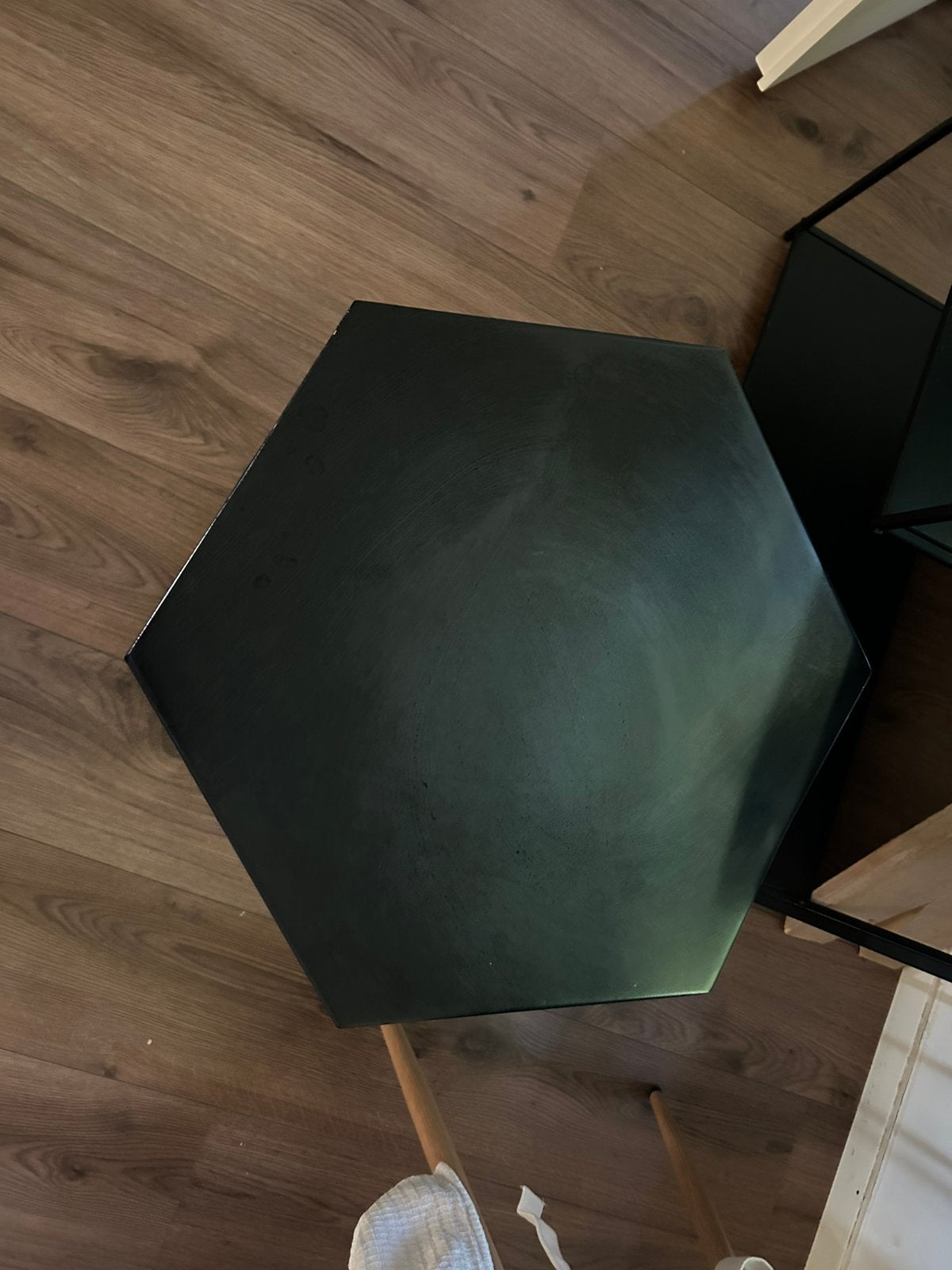 Bijzettafel, Huis en Inrichting, Tafels | Bijzettafels, 45 tot 60 cm, Minder dan 55 cm, Rond, Ophalen of Verzenden