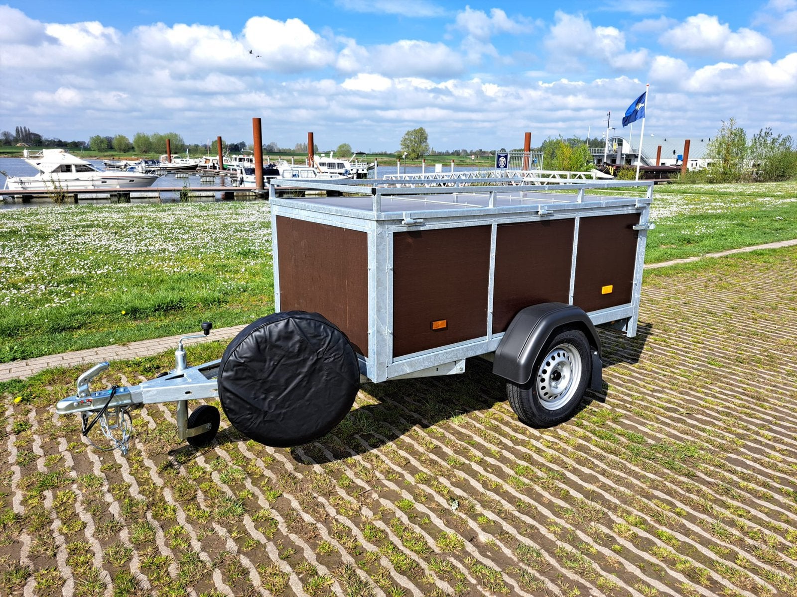 BAGAGEWAGEN MET DEKSEL | AANHANGER | TE HUUR | VAKANTIES, Ophalen, Gebruikt
