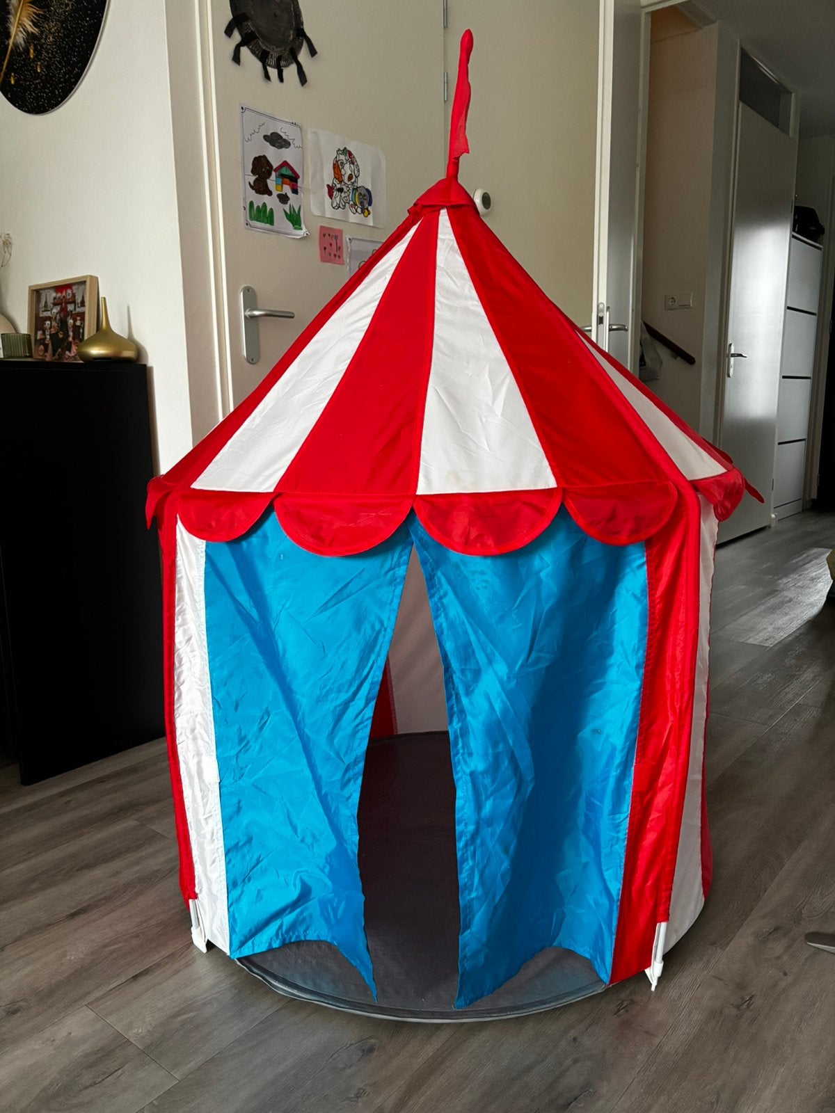 Circustent Ikea, Ophalen, Gebruikt