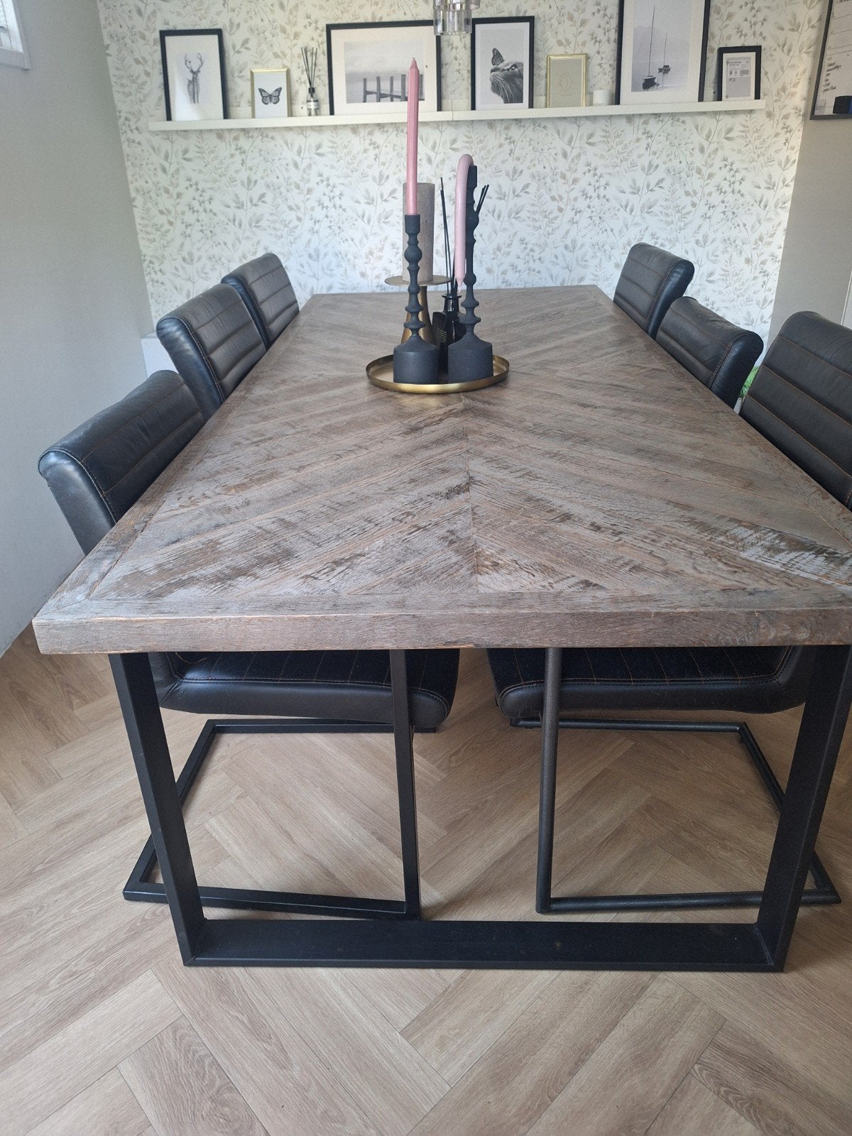 Riverdale eettafel 220x100cm - Robuust en zwaar, Gebruikt, 100 tot 150 cm, 200 cm of meer, Vijf personen of meer