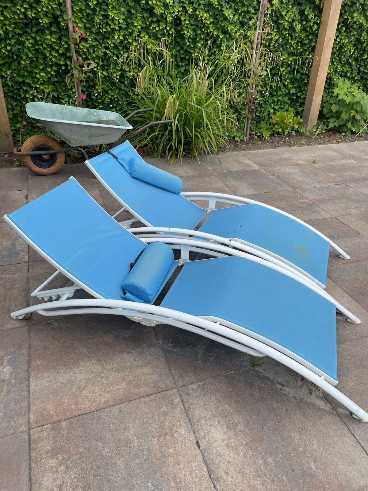 2 ligstoelen te koop, Ophalen, Gebruikt