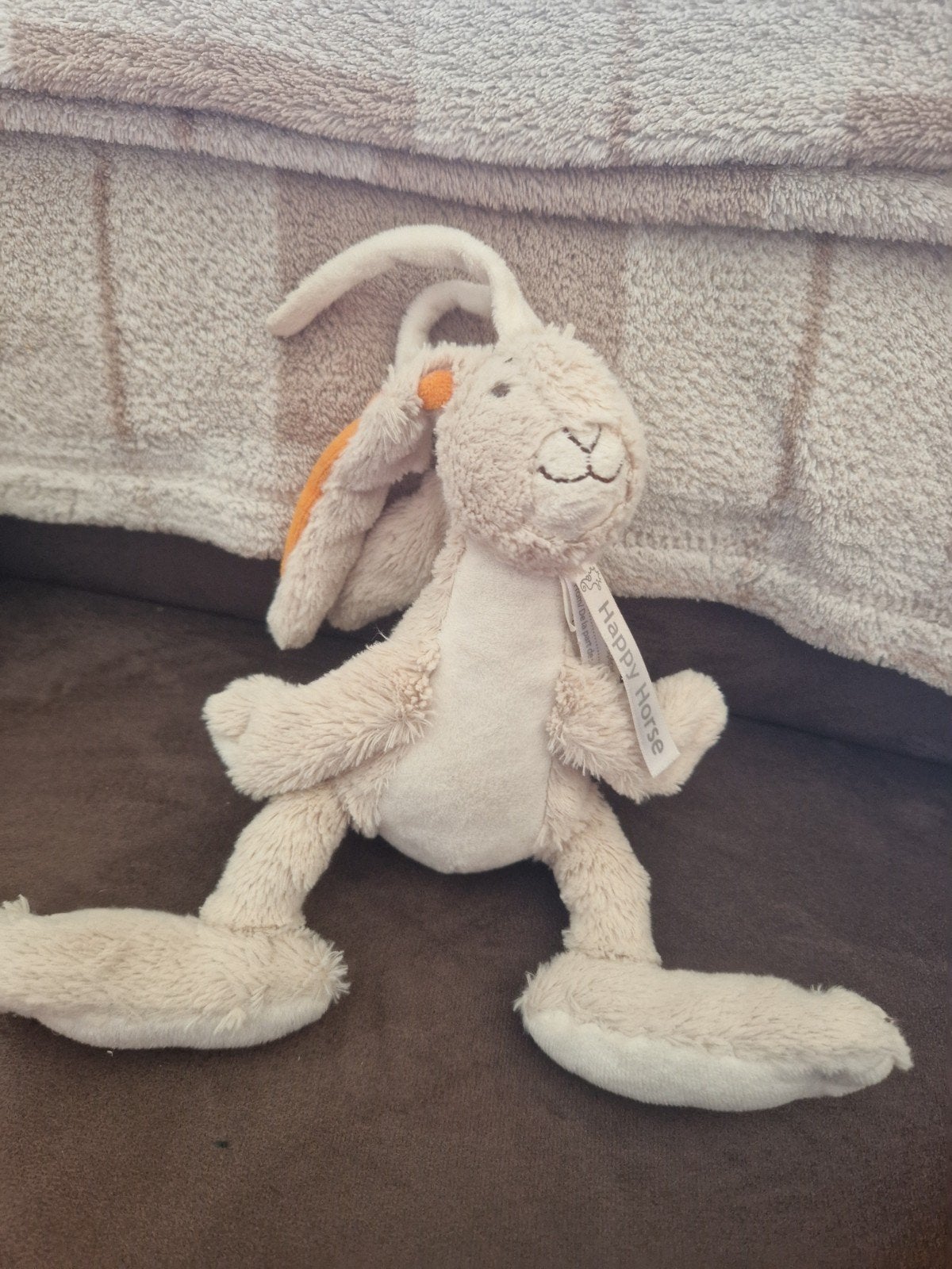 Happy Horse Konijn Twine Knuffel Beige/Oranje, Happy Horse, Konijn, Ophalen of Verzenden, Middelgroot (20 tot 80 cm)