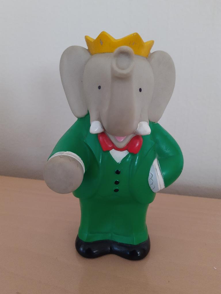 Vintage Babar figuur, Verzamelen, Ophalen of Verzenden, Gebruikt, Tv, Actiefiguur of Pop