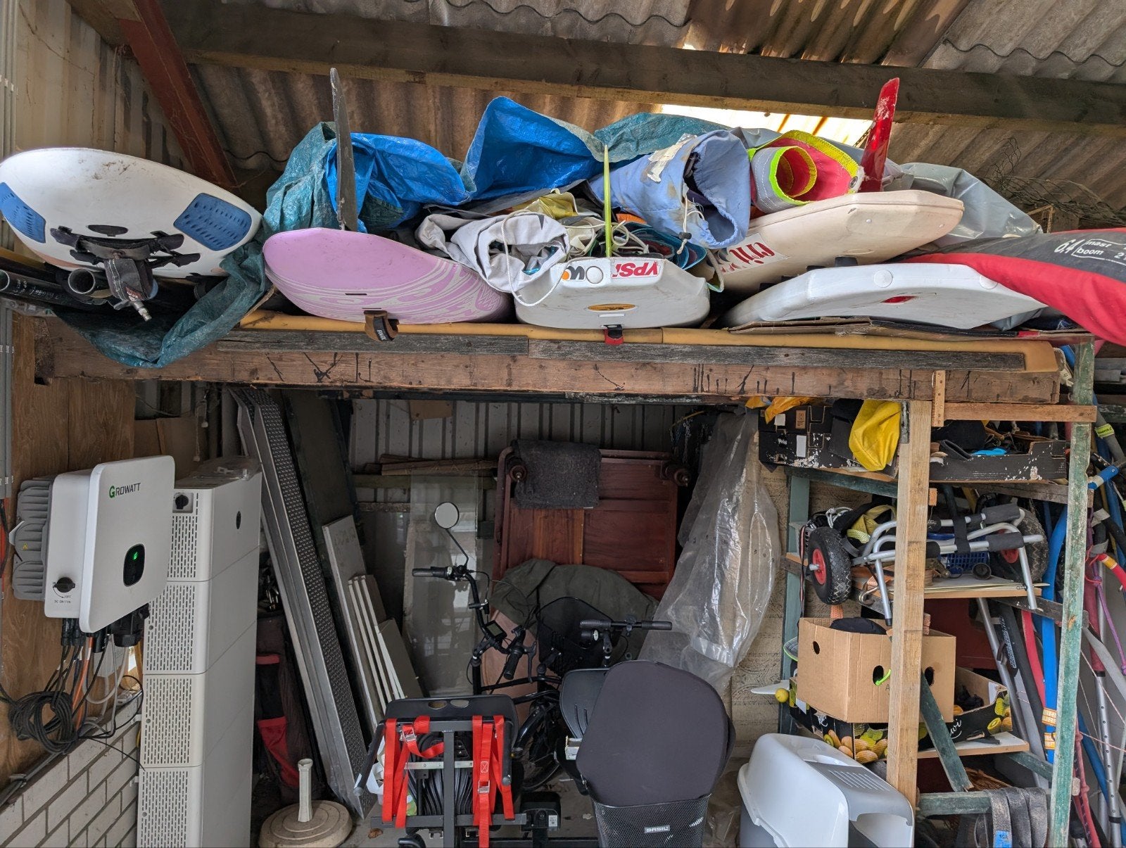 surfplanken, Gebruikt, 5 tot 6.5 m², Ophalen of Verzenden, Complete set