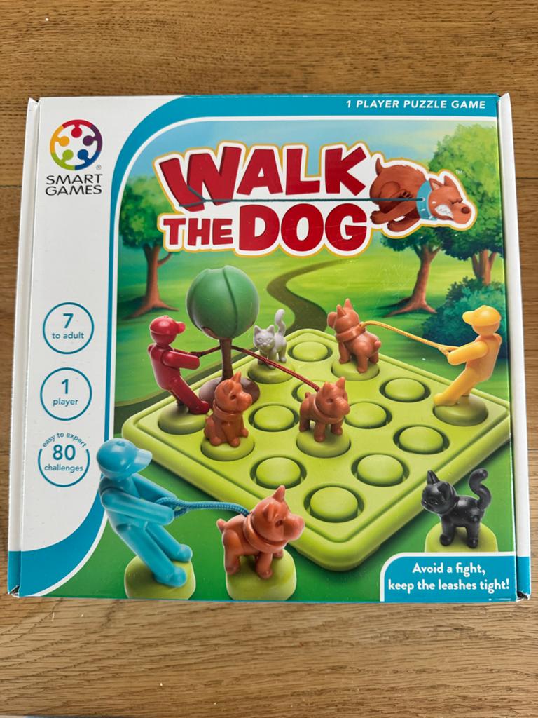 SmartGames Walk the Dog - Logisch denkspel, Hobby en Vrije tijd, Gezelschapsspellen | Bordspellen, Zo goed als nieuw, Een of twee spelers