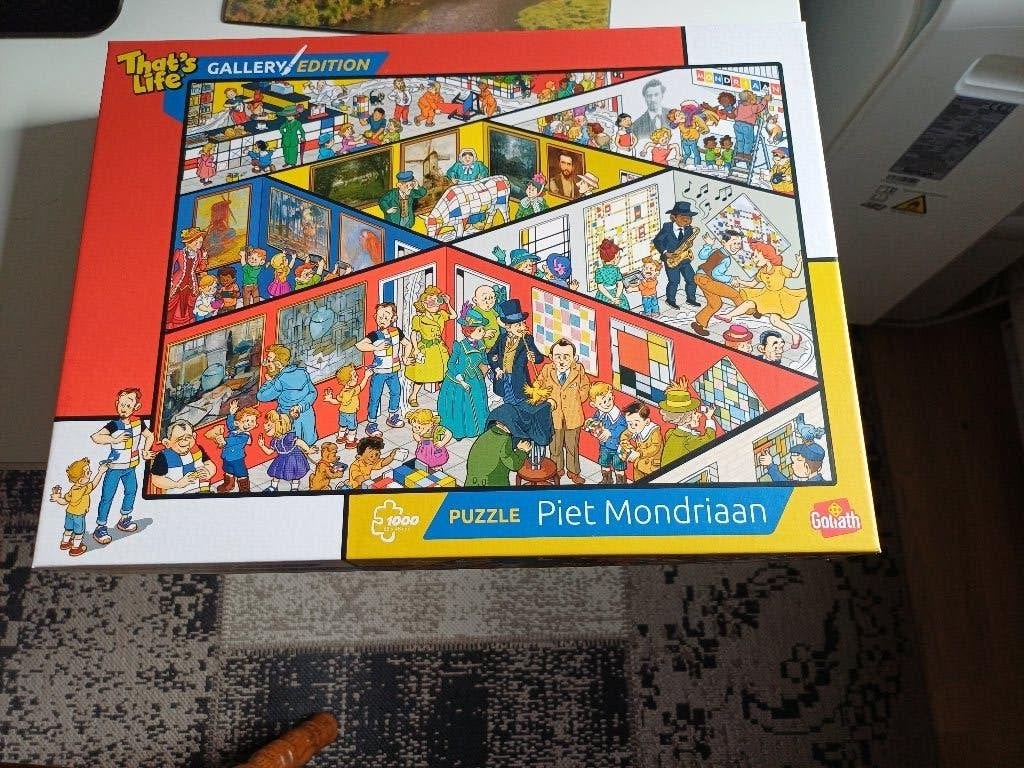 Te ruil; puzzle that,s life 1000 stuk Piet Mondriaan, Ophalen, Zo goed als nieuw