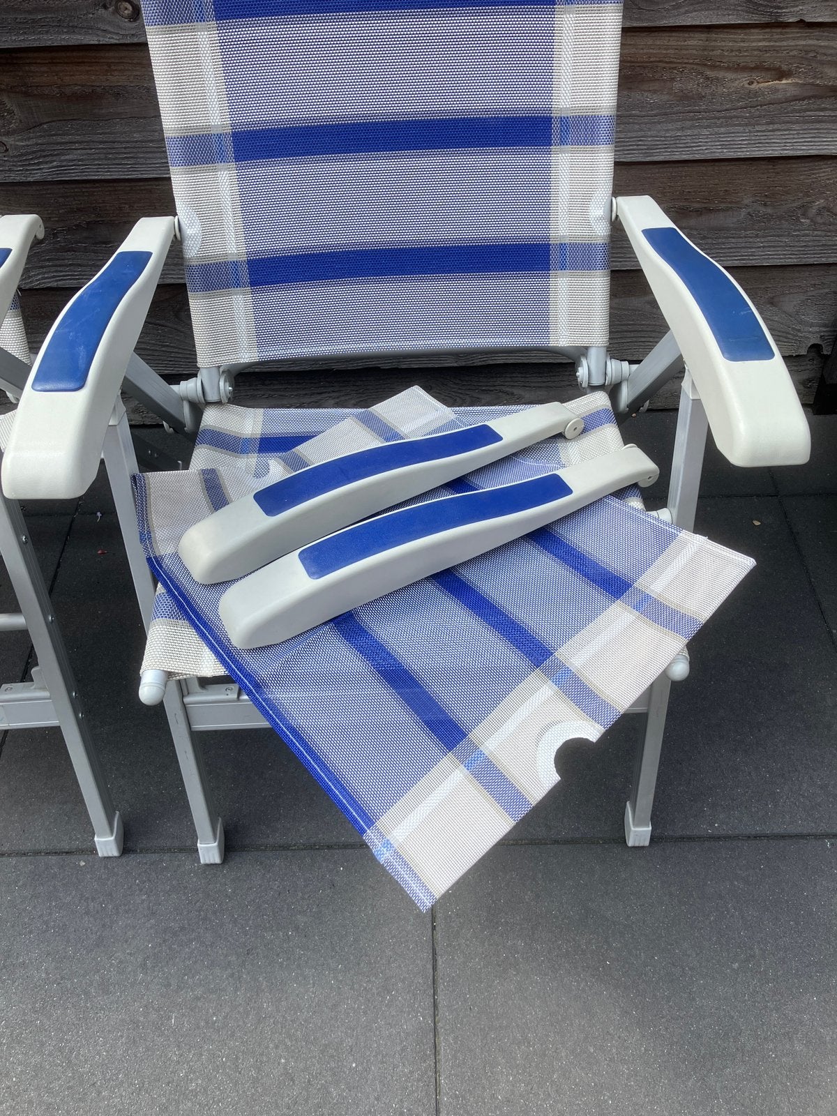 2 Campart travel alu lichtgewicht stoelen met reservedelen., Ophalen, Zo goed als nieuw, Campingstoel