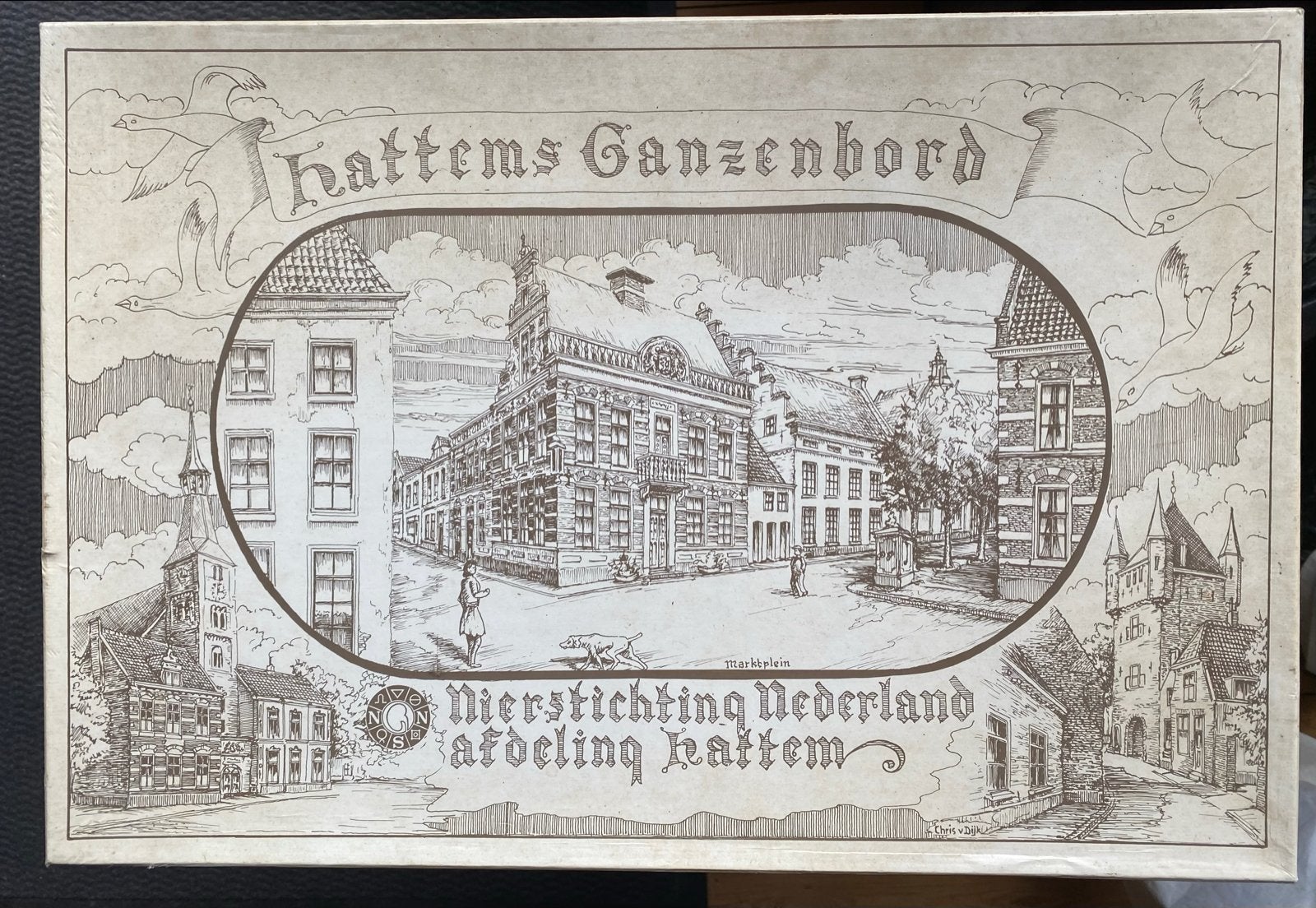 Hattems Ganzenbord, nieuw, Hobby en Vrije tijd, Gezelschapsspellen | Bordspellen, Ophalen of Verzenden
